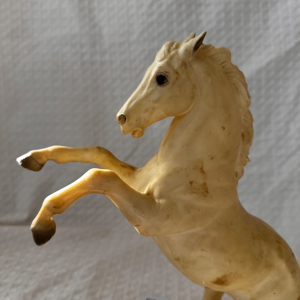 Vintage Breyer #30 King Fighting Stallion Alabaster Lippizan - Picture 8 of 15